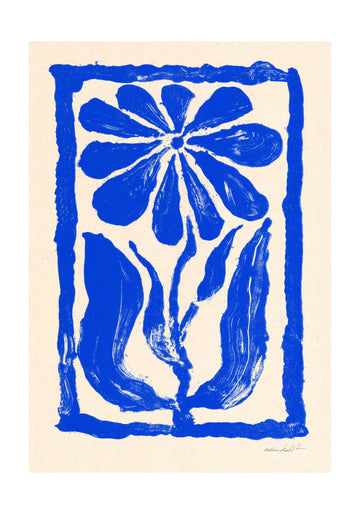 Blue Flower | Poster - Passepartout
