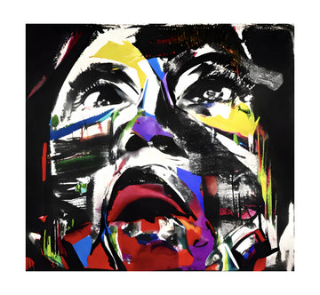 Vibrant Pop Art Portrait | Poster - Passepartout
