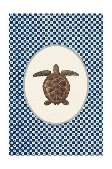 Shibori Sea Turtle | Poster - Passepartout