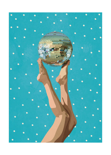 Dancing Disco Legs | Poster - Passepartout