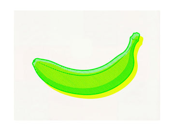 Neon Green Banana | Poster - Passepartout