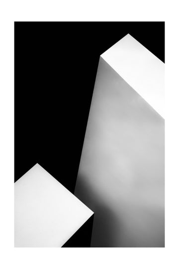 Stark White Geometry | Poster - Passepartout