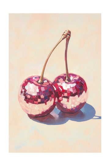Disco Cherries | Poster - Passepartout