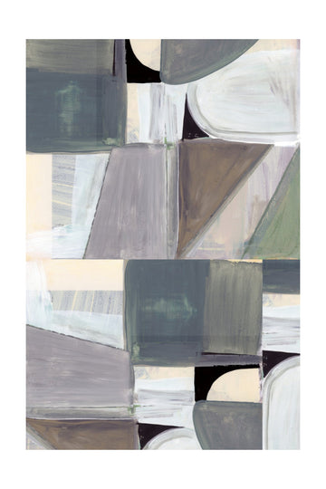 Muted Abstract Shapes | Poster - Passepartout