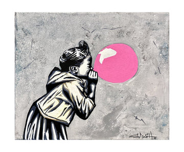 Urban Bubblegum Girl | Poster - Passepartout