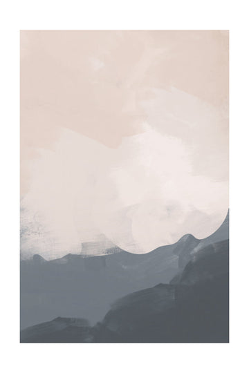 Misty Mountain Abstract | Poster - Passepartout
