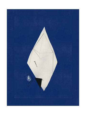 Abstract Blue Geometry | Poster - Passepartout