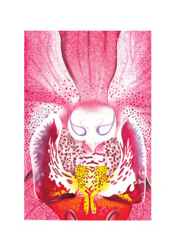 Vibrant Orchid Bloom | Poster - Passepartout