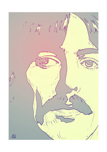 Retro Man Portrait | Poster - Passepartout