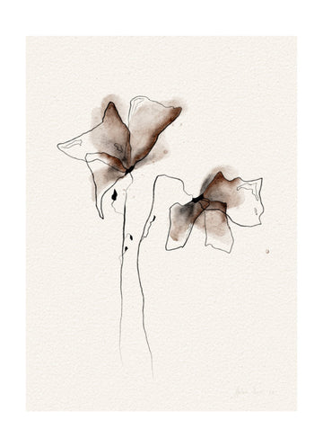 Watercolor Botanical Blooms | Poster - Passepartout