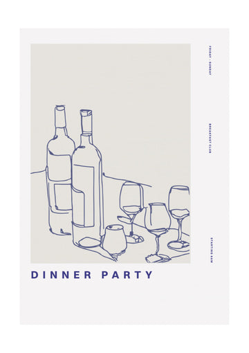 Wine Night Sketch | Poster - Passepartout