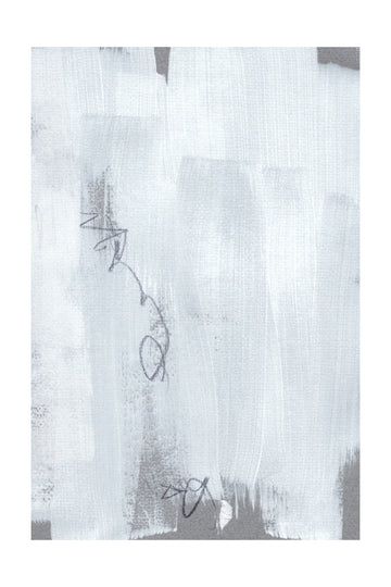 Echoes in White and Graphite | Poster - Passepartout