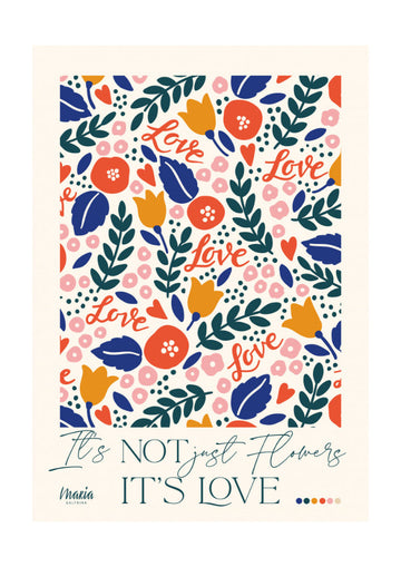 Floral Love Pattern | Poster - Passepartout