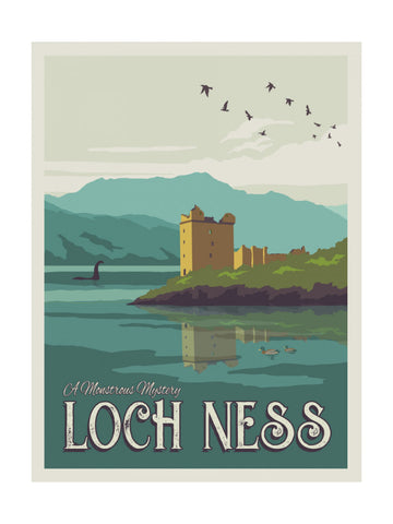 Loch Ness Monster Castle | Poster - Passepartout