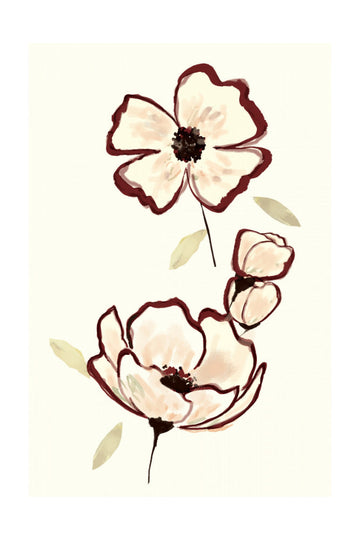 Elegant Blush Blooms | Poster - Passepartout