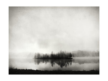 Misty Island Reflection | Poster - Passepartout