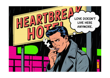 Retro Heartbreak Hotel | Poster - Passepartout