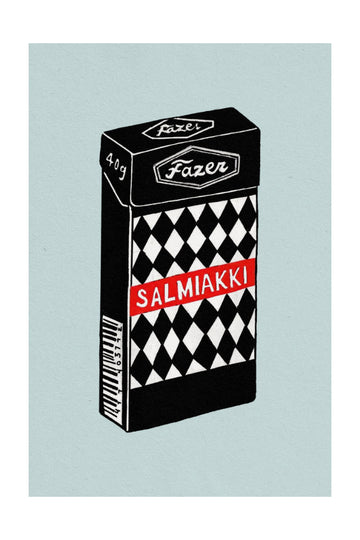 Salmiakki Candy Box | Poster - Passepartout