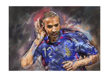 Dynamic Soccer Celebration | Poster - Passepartout
