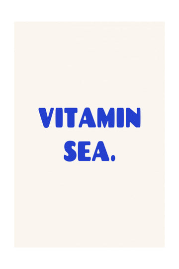 Vitamin Sea Ocean Blue | Poster - Passepartout