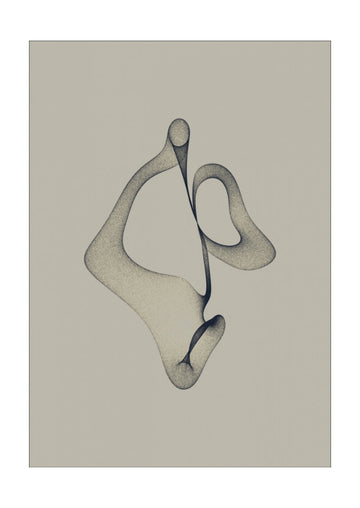 Ethereal Flowing Shape | Poster - Passepartout