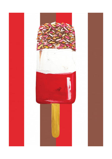 Layered Popsicle With Sprinkles | Poster - Passepartout