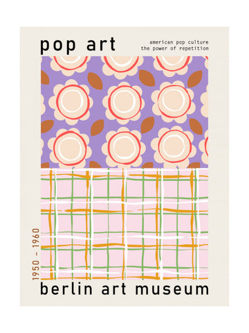 Retro Pop Art Patterns | Poster - Passepartout