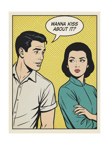 Retro Kiss Proposal | Poster - Passepartout