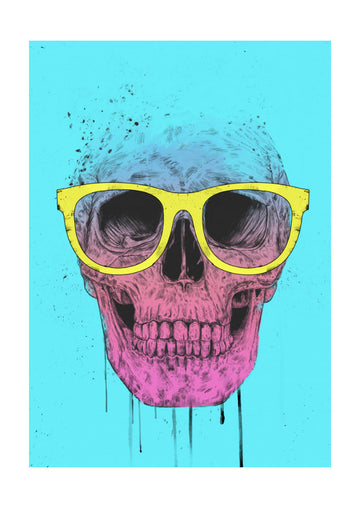 Vibrant Skull Glasses | Poster - Passepartout