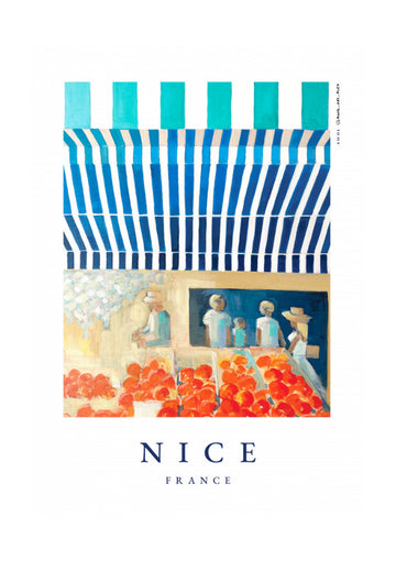Nice Fruit Market | Poster - Passepartout