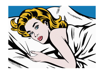 Pop Art Woman In Bed | Poster - Passepartout