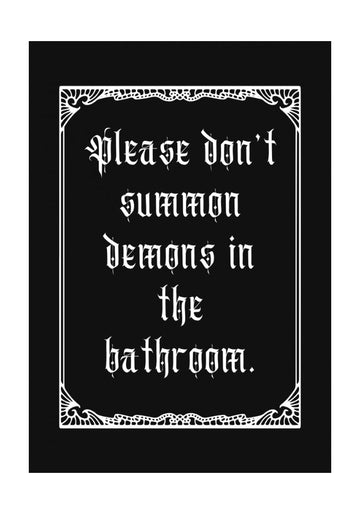 Gothic Bathroom Demons | Poster - Passepartout