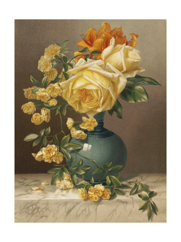 Marchal Niel Roses | Poster - Passepartout