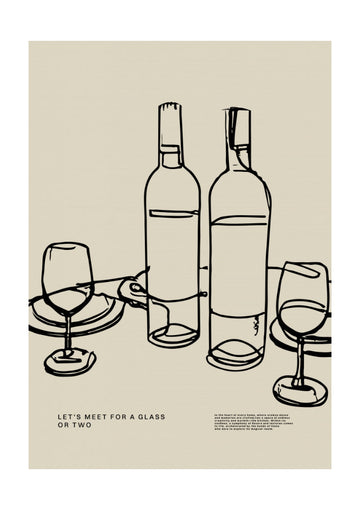Wine and Conversation | Poster - Passepartout