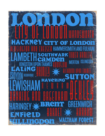 London City Typography | Poster - Passepartout