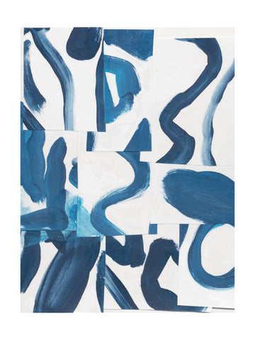 Dynamic Blue Abstract | Poster - Passepartout