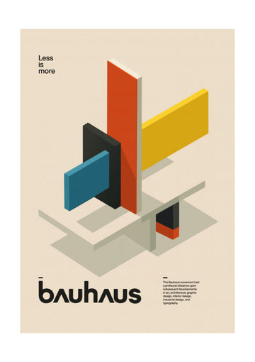 Geometric Shapes Bauhaus | Poster - Passepartout