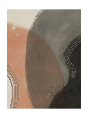 Earthy Abstract Curves | Poster - Passepartout