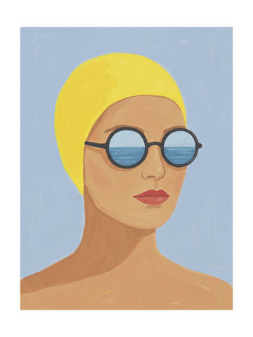 Ocean Gaze Swimmer | Poster - Passepartout