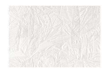 White Canvas Resembling Crumpled Paper | Poster - Passepartout