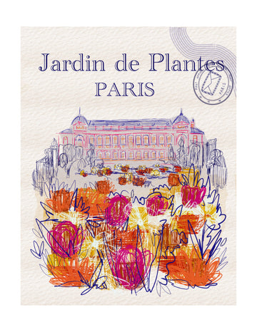 Jardin de Plantes Blooms | Poster - Passepartout