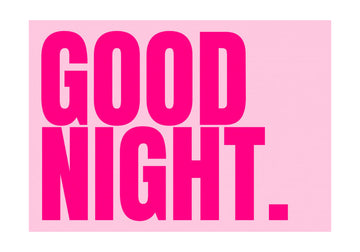 Good Night Pink Message | Poster - Passepartout