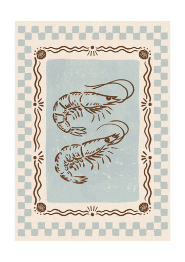 Rustic Shrimp Duo | Poster - Passepartout