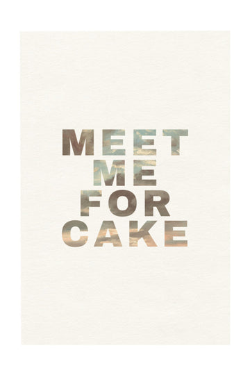 Meet Me For Cake | Poster - Passepartout