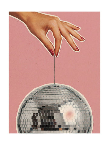 Retro Disco Hand | Poster - Passepartout