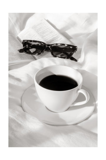 Morning Coffee and Reading | Poster - Passepartout