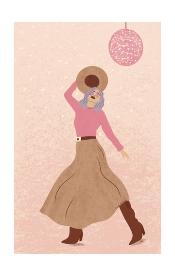 Disco Cowgirl 1 | Poster - Passepartout