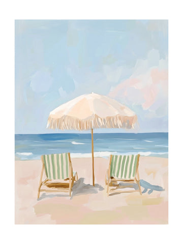 Serene Beach Day | Poster - Passepartout