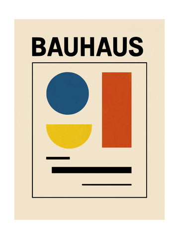 Bauhaus Geometric Shapes | Poster - Passepartout