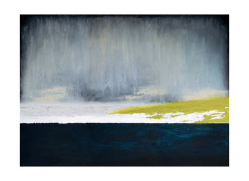 Rain Over Yellow Field | Poster - Passepartout
